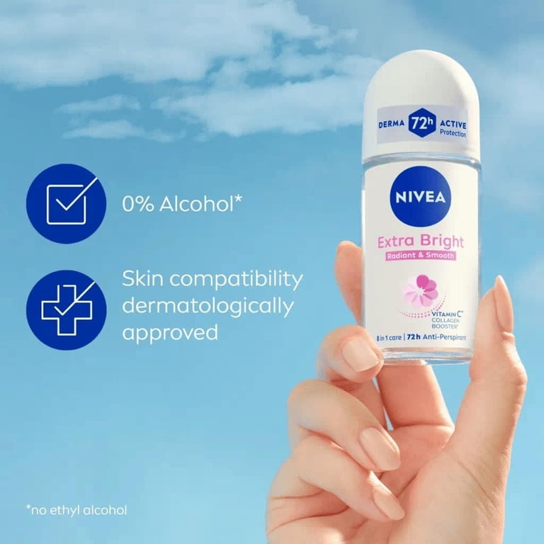 Nivea Extra Bright Roll On Deodorant with Vitamin C Collagen