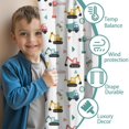 thumbnail image 3 of Blackout Kids Curtains,Cartoon Construction Vehicles Geometric Shapes Childrens Insulated Curtains Set Of 2,Bedroom Essentials,Toddler Room Decor 42"x54", 3 of 5