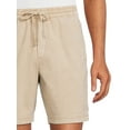 thumbnail image 4 of No Boundaries Men's and Big Men's Stretch Twill Pull On Shorts, up to Size 5XL, 4 of 5