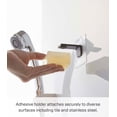 thumbnail image 4 of Yamazaki Home Traceless Adhesive Magnetic Soap Holder, Black, ABS Plastic, Supports 0.55 pounds, Adhesive, No Assembly, 4 of 7