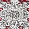 thumbnail image 6 of Home Dynamix Tremont Magnolia Traditional Medallion Area Rug, Red/Grey, 5'2"x7'2", 6 of 6