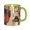 Green, variant on Lantern Retro Coffee Mug Fun Custom Ceramic Mugs 11oz Sky Blue