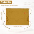 thumbnail image 3 of Unique Bargains Waist Apron Waist Aprons with Pockets Waiter Aprons for Women and Men Yellow 27.56"x19.69", 3 of 6