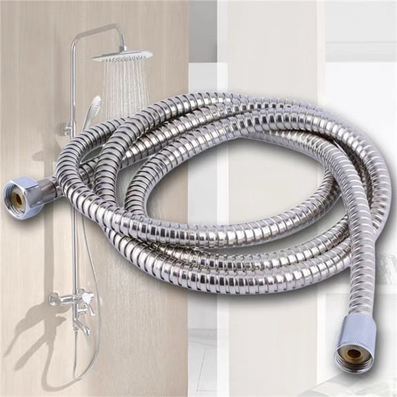G1/2 " Flexible Brushed Gold Shower Hose 1.5m Antique Plumbing Hose Stainless Steel Gray Bathroom Water Head Shower head Pipe