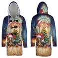 thumbnail image 3 of Merry Christmas Dachshund Santa Hat Xmas Tree Winter Holiday All Over Print 3D Hooded Duffle Toggle Coat Wiener Dog Lover Gifts Idea - 01013, 3 of 6