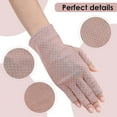 thumbnail image 3 of 3 Pairs Sunblock Fingerless Gloves for Women Non-slip UV Sun Protection Gloves Driving Gloves for Summer Outdoor, 3 of 5