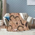 thumbnail image 5 of Blanket Nicolas Cage Soft and Comfortable Warm Fleece Throw Blankets Yoga Blankets Beach Blanket Picnic Blankets Gift for Dorm room office decor Sofa Bed Camping Travel All Season, 5 of 6
