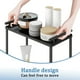 thumbnail image 4 of Organizador de baño VOTZAAQ de 3 niveles de acero inoxidable negro mate, 4 of 7