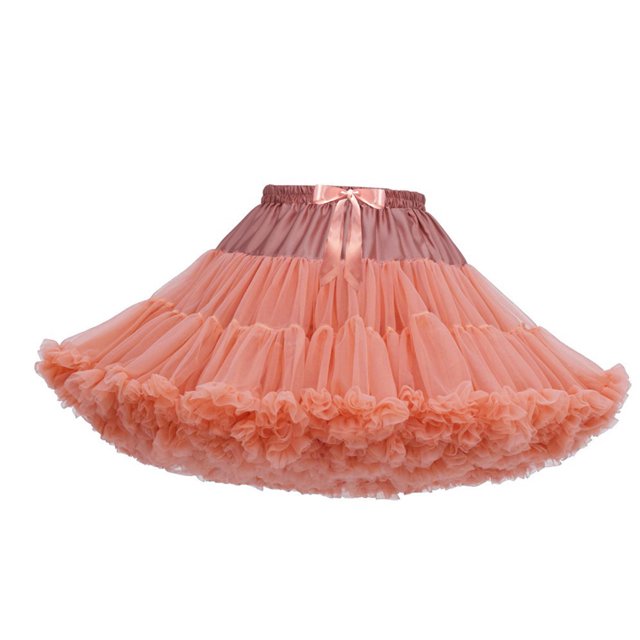 Mikilon Jupe Tutu de Danse de Fête pour Femmes Couleur Unie