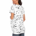 thumbnail image 5 of CKpwisy Womens Maternity Tops 2025 Summer Trendy Elegant Short Sleeve Pleated Dressy Casual Loose Nusring Tunic Tops Crewneck Pregnancy T Shirts Flowy Cute Tees, 5 of 6