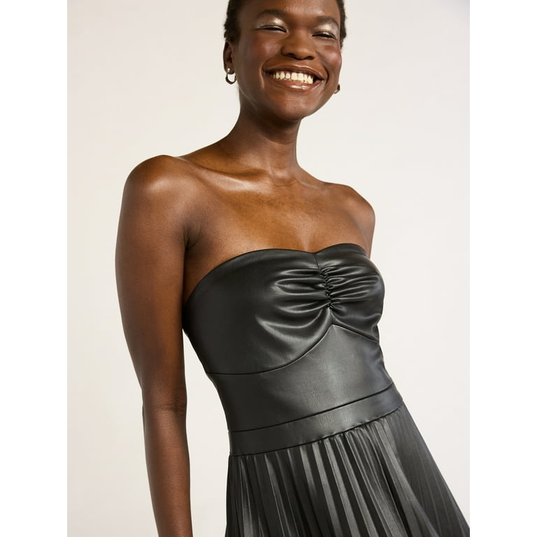 Leather dress tube hotsell