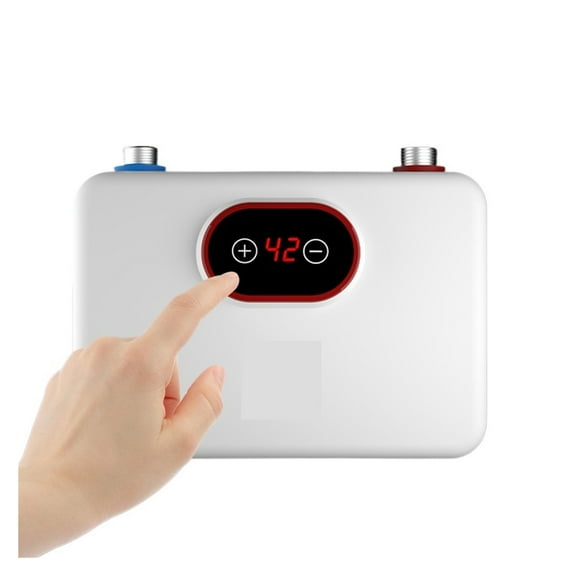 5.5KW Tankless Water Heater LED Digital Display Hot Water Heater Overheating Protection Electric Instant Hot Water Heater ,Safety Protections