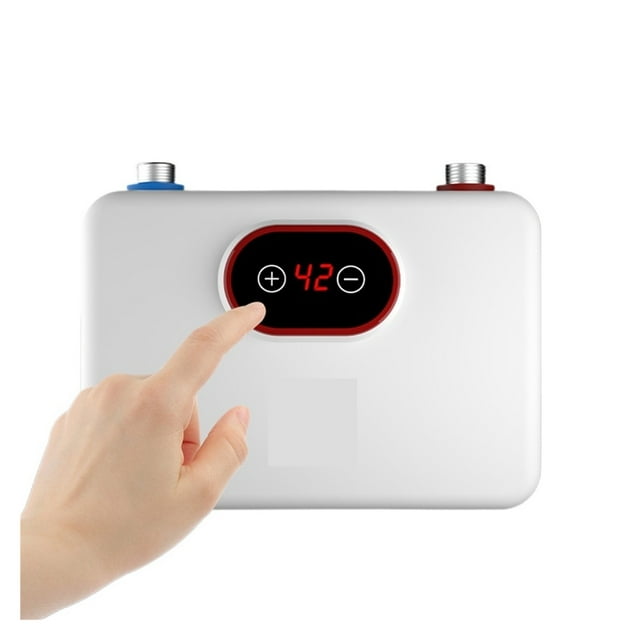 5.5KW Tankless Water Heater LED Digital Display Hot Water Heater Overheating Protection Electric Instant Hot Water Heater ,Security Protection Design