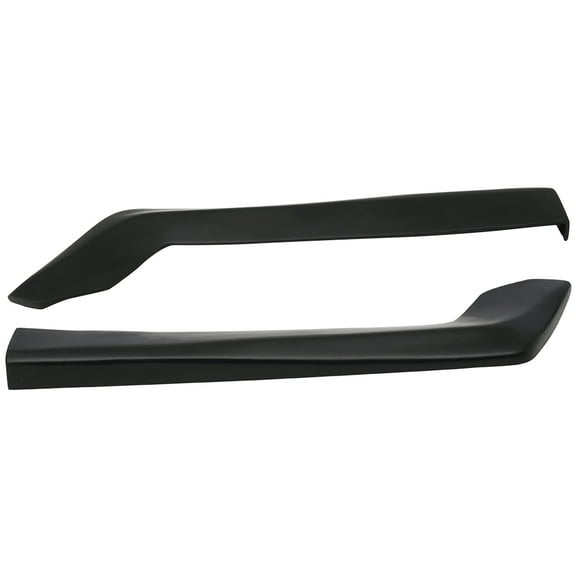 Ikon Motorsports Compatible with Universal 2Pc HT Style 20in PU Rear Bumper Spats Sides Extension Splitter Lips