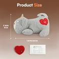 thumbnail image 7 of All For Paws Heartbeat Cat Plush Toy with Heat Pack, Kitty Sleep Aid & Anxiety Relief Snuggling Toy, Gray Kitty, 7 of 7