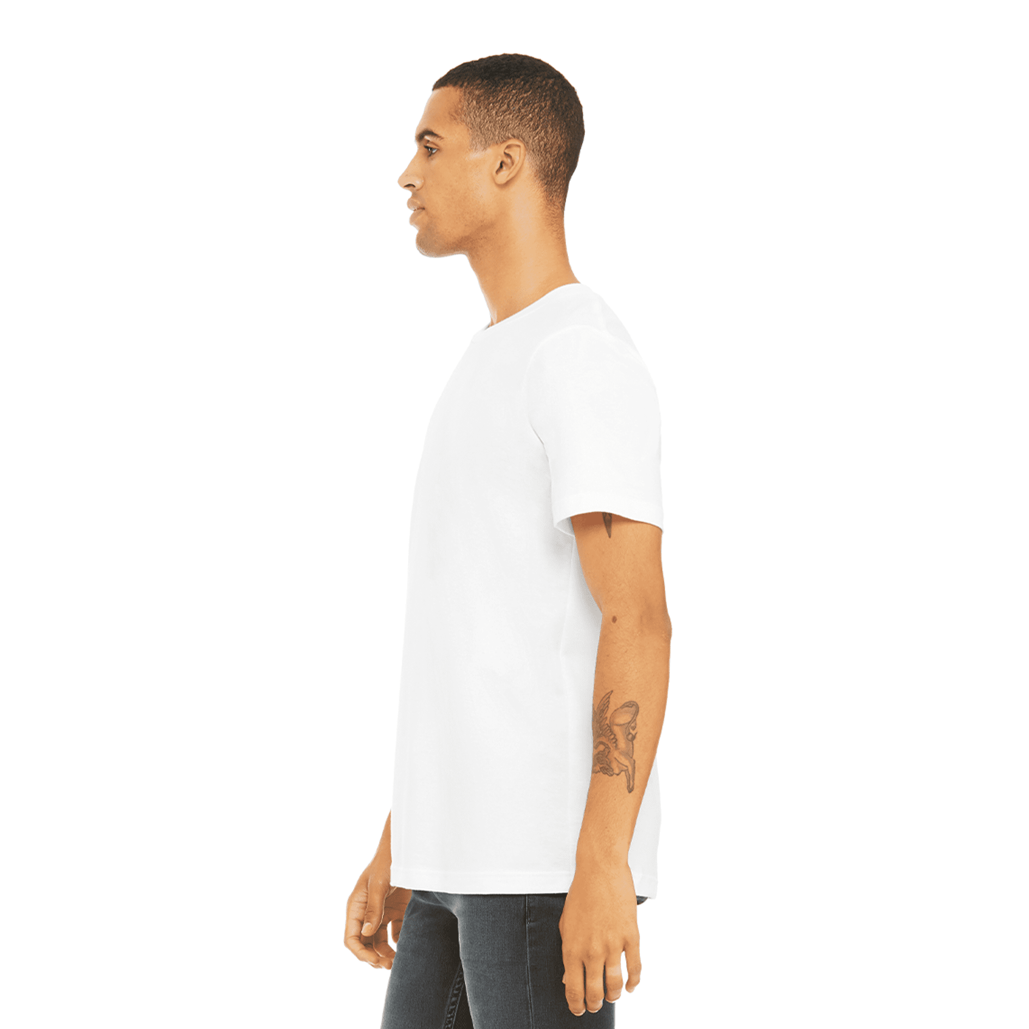 BELLA+CANVAS Adult Unisex Short Sleeve Crew Neck T-Shirt for Crafting, White, Xlarge