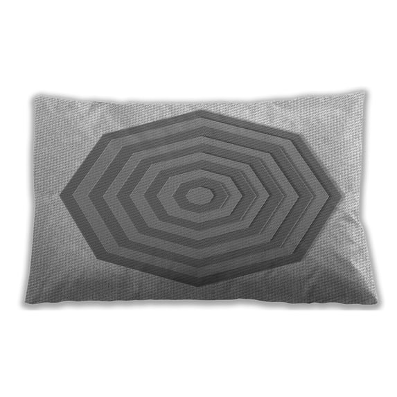 Ahgly Company Outdoor Rectangular Contemporary Lumbar Throw Pillow, 13 inch by 19 inch