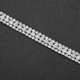 thumbnail image 4 of Chaîne de strass en cristal à coudre, 3 rangées, DIY, couleur AB, décoration pour vêtements, accessoires #4 (argent), 4 of 4