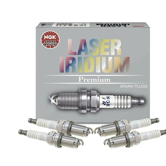 Set of 4 Pre-Gapped Spark Plugs NGK Laser Iridium Resistor SILZKFR8E7S 92725