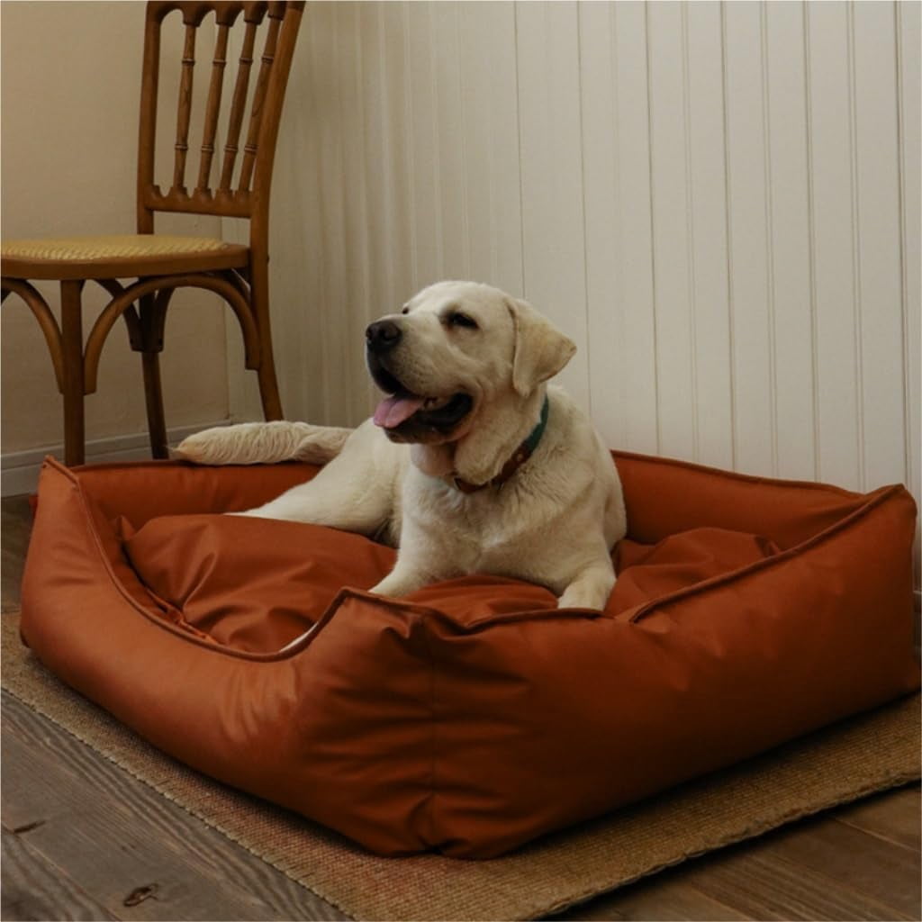 RKXQT Dog Bed Creative Waterproof Kennel Pet Bed Sofa Cat Kennel Supplies Kennel Sponge Removable and Washable Comfortable Dog Bed Pet Bed