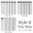 thumbnail image 5 of Blue and White Striped Curtains, 84 Inches Long for Living Room Bedroom, Blue on White Curtains Pinstripe Curtains, Privacy Light Filtering Rod Pocket Modern Window Curtains Set 2 Panels, 5 of 8