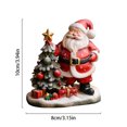 thumbnail image 2 of Escultura de Papá Noel de resina para decoración de jardín, 8 cm, 2 of 3