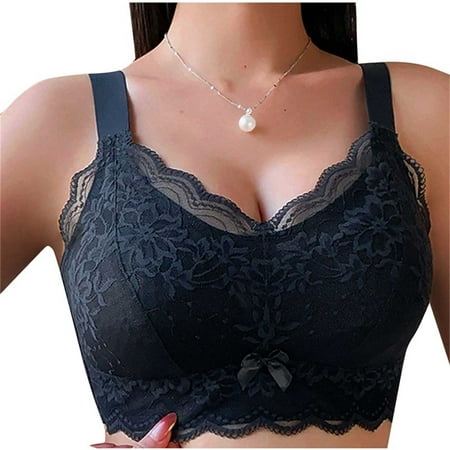 Taqqpue Bras for Women Push Up Lace Bra No Underwire Sexy Bralettes Racerback Balconette Everyday Supportive Bras Double-Layered Soft Comfort Breathable Plus Size Bra