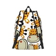 thumbnail image 3 of Daiia Giraffes Head Vintage Canvas Backpack for Men and Women ,Hiking Backpack,Travel Laptop Bag for School,Large Capacity Backpack, 3 of 8