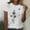 White, variant on QUNYINEY Dandelion Women's T-Shirts Short Sleeve Pullover Casual Crew Neck Tops Loose Spring Tops for Women