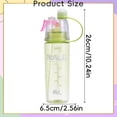 thumbnail image 3 of Leakproof Water Bottle With Extra Spray Head & Straw 600ml Sports Water Bottle Drinking And Spraying Misting Bottle For Cooling And Hydration, Gym, Sports, Outdoors And Office, Green, 3 of 6