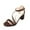 Coffee, variant on Women's Heeled Sandals Strappy Low Block Heels Chunky for Women Ankle Strap Open Toe Sandals Shoes