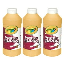 Crayola Premier Tempera Paint, 16 oz, Peach, Pack of 3