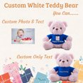thumbnail image 2 of Personalized Gifts for Her Teddy Bear with Text, Bear Stuffed as Gifts for Valentines Day Christmas (8 IN-Text), 2 of 6