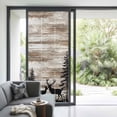 thumbnail image 3 of Deer Silhouettes Window Privacy Film, Trees Wooden Retro Art Farmhouse Static Cling UV Sun Blocking Heat Control Window Tint Day and Night, Non-Adhesive One Way Windows Privacy Cover 35.4''x78.7'', 3 of 7