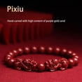 thumbnail image 2 of Cinnabar Double Pixiu Bracelet, 2 of 2