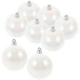 thumbnail image 5 of ADDHAT 12pcs Plastic Globes White Bulbs Hanging Decor Wedding Christmas Ornaments, 5 of 7