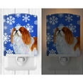 thumbnail image 2 of English Toy Spaniel Snowflakes Holiday Ceramic Night Light, 2 of 2