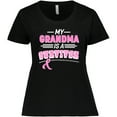 thumbnail image 3 of Inktastic My Grandma is a Survivor Breast Cancer Awareness Women's Plus Size T-Shirt, 3 of 5