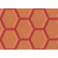 thumbnail image 1 of Ahgly Company Tapis d'Intérieur Lavables à la Machine, Rectangle de Transition Orange Citrouille, 2' x 4', 1 of 7