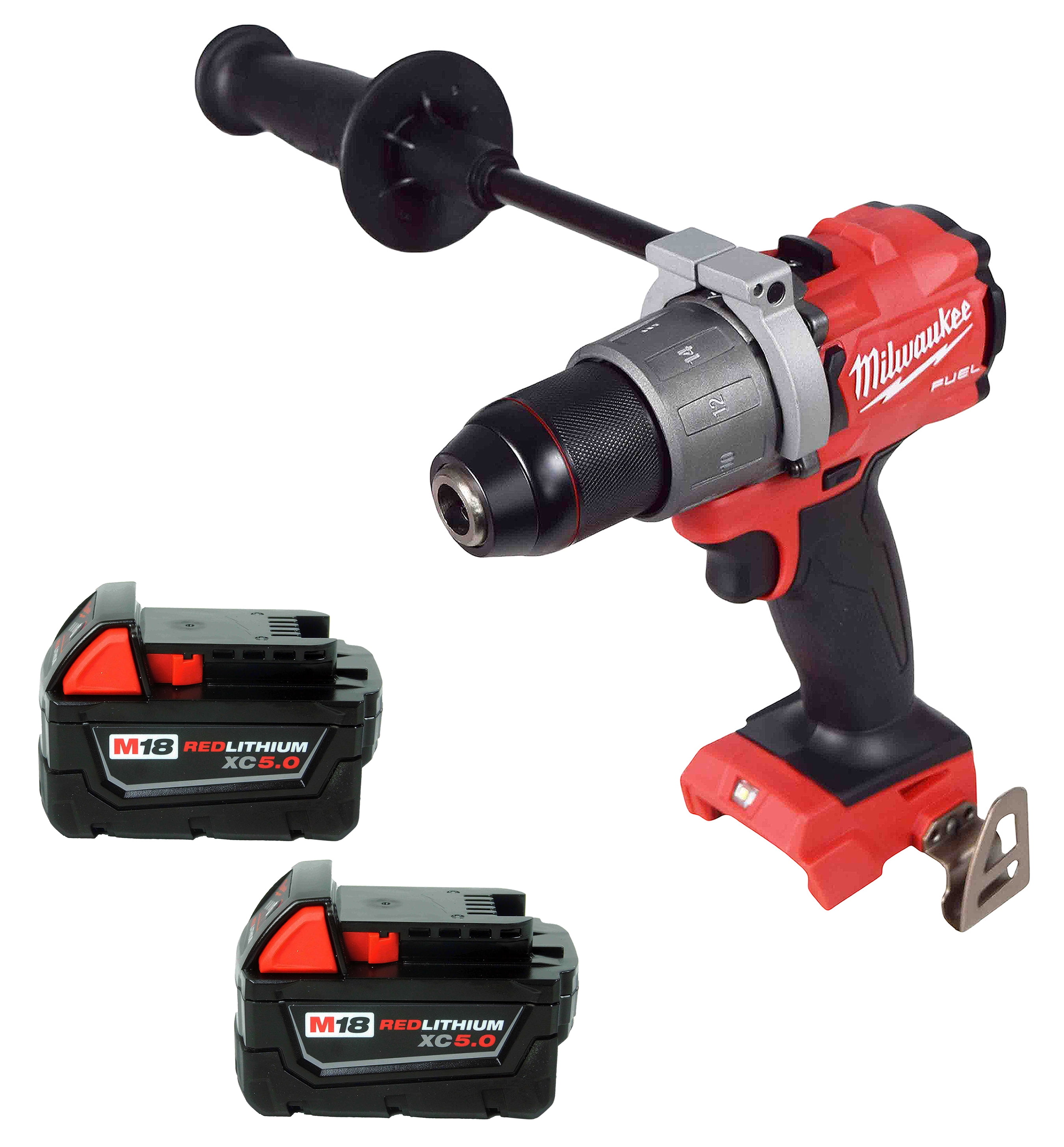 Milwaukee FUEL M18 2804-22 1/2-Inch Lithium-Ion Brushless Hammer Drill Kit 