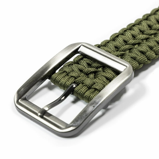 ASR Outdoor Universal Fit Green Survival 550 Paracord Belt with