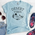 thumbnail image 2 of Desert Vibes Shirt, Unisex Women's Men's Shirt, Desert Shirt, Camping Shirt, Hiking Shirt, Mountain Shirt, Heather Light Blue, Small, 2 of 6