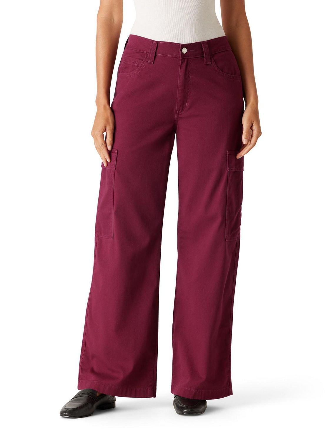 Levi Strauss Signature™ Women's  Cargo Wide Leg Jeans (Online only), Available sizes: 2 – 18