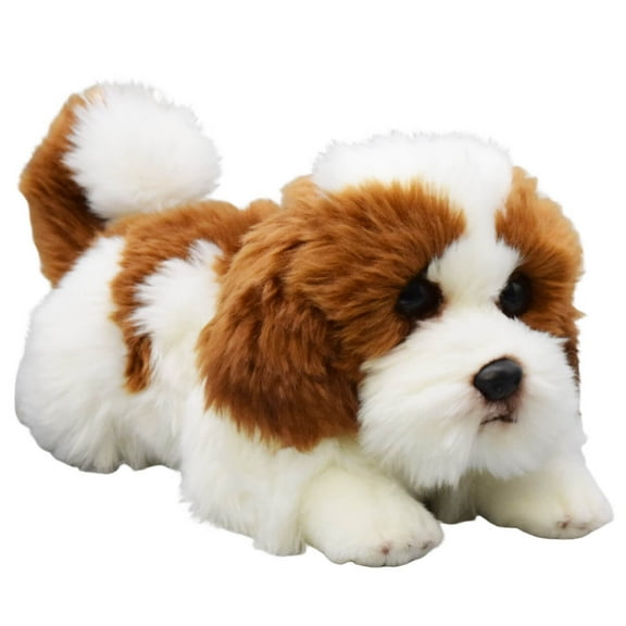 Realistic Pekingese Dog Stuffed Animal Plush Toy, Lifelike Animal Plushies, Simulation Animals Doll