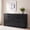 Black, variant on Homall 6 Drawer Double Dresser for Bedroom, Wood Storage Cabinet with Handle-Free Design, Modern Chest of Drawers for Bedroom, Natural