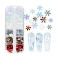 thumbnail image 4 of Xihbxyly Decoración de Uñas Navideña, Juego de 12 Lentejuelas de Copo de Nieve, Decoración Festiva de Invierno para Uñas, Fácil de Usar y Cambiar Patrones, Ideal para Salón de Uñas En Casa o Uso Pers, 4 of 5