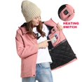 thumbnail image 3 of Chaqueta inteligente con calefacción impermeable para hombre y mujer, chaleco con 3 áreas calentadas, abrigo deportivo para exteriores, abrigo cálido para motocicleta, Invierno, 3 of 4
