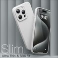 thumbnail image 3 of JETech Slim Case for iPhone 15 Pro Max 6.7-Inch with Camera Lens Full Cover Protection, Ultra-Thin Lightweight Matte Finish Minimalist Protective Phone Cover (White Titanium), 3 of 6