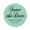 Mint, variant on Darling Souvenir Round 45 Pcs Calligraphy Save The Date Stickers Personalized Bride Groom Names And Date Envelope Seals - Mint