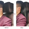 thumbnail image 2 of Reposacabezas de coche - Cojín de asiento de coche para conductor, pasajero, almohada de espuma viscoelástica para el cuello, cómodo, negro, 2 of 5